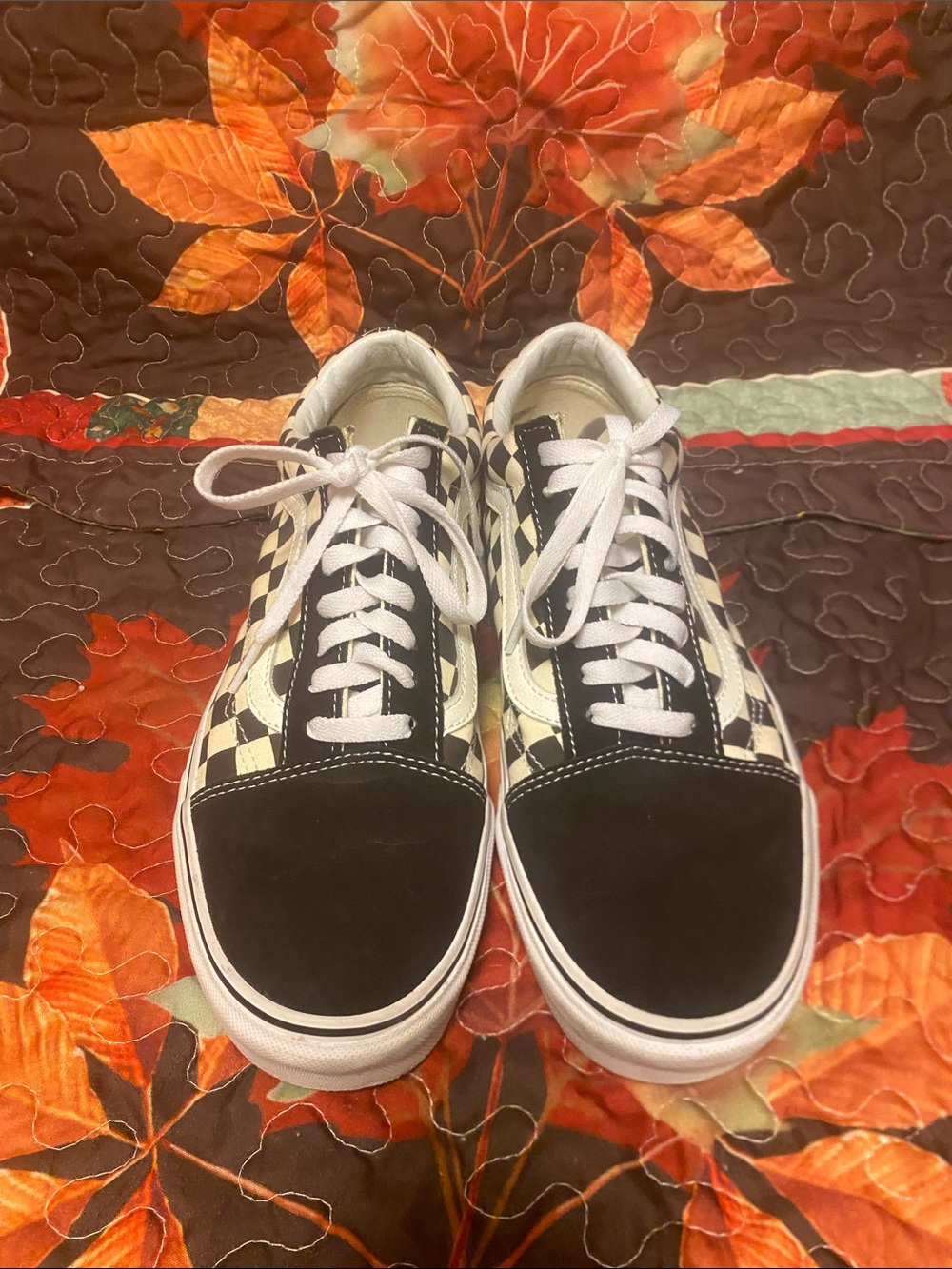 Vans Low-Top Skate Shoes in Black and White .